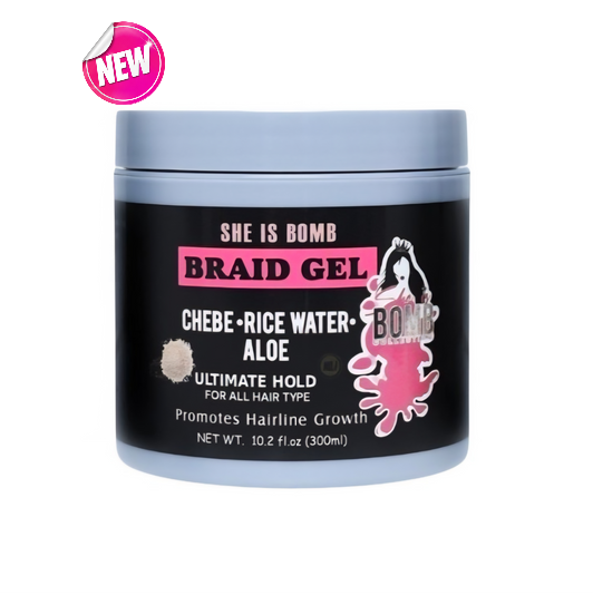 BRAID GEL CHEBE, RICE WATER & ALOE