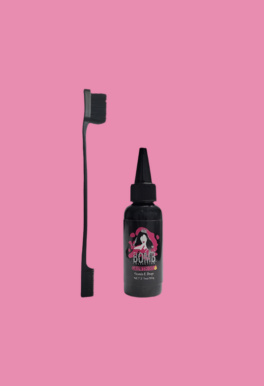 1) HAIR  OIL & Free edge brush